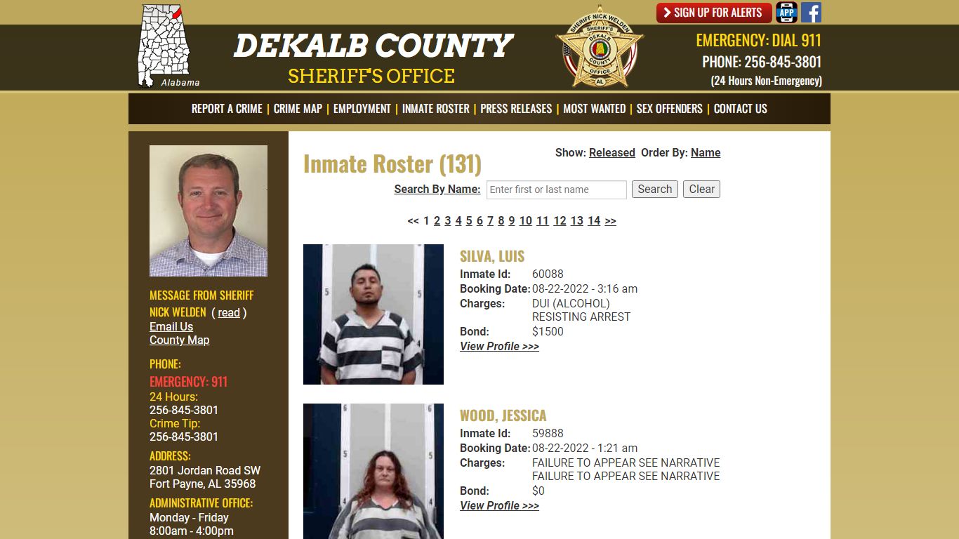 Inmate Roster - Current Inmates Booking Date Descending - DeKalb County ...